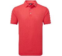 FOOTJOY 2026 STRETCH PIQUE SOLID GOLF POLO SHIRT 34080 - HIBISCUS