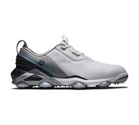 FootJoy Men's Tour Alpha Golf Shoe, White Grey Blue, 8.5 UK