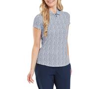 Footjoy Animal Print Cap Sleeve Trim Lisle T- Shirt Womens Medium