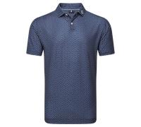 FOOTJOY 2025 BOUNCE PRINT PIQUE GOLF POLO SHIRT 34036 - DARK DENIM - XL