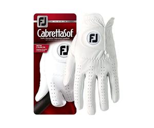 FootJoy CabrettaSof LadiesGolf Glove, White, S