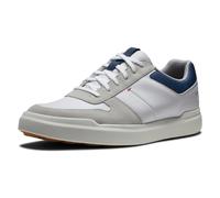 Footjoy Contour Casual Men's Golf Shoe, White Navy Blue, 41.5 EU Large