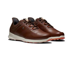 FootJoy FJ STRATOS COGNAC/BROWN/ORA Golf Shoes - UK8.5M Size: UK8.5, O
