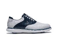 FootJoy FJ Traditions Golf Shoes White/Navy/Blue - UK9.5M Size: UK9.5