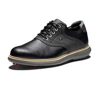 FootJoy FJ Traditions Men's Golf Shoes, Size UK 7.5 Wide, Black
