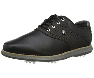 FootJoy FJ Traditions Women's Golf Shoes, Size UK 5 Wide, Black
