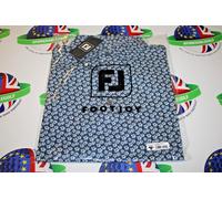 Footjoy Floral Sketch Print Lisle Golf Polo Shirt White/Navy Medium