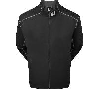 FOOTJOY FULL-ZIP WIND JACKET 84497 - BLACK / CHARCOAL