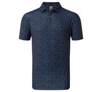 FOOTJOY GLASS PRINT GOLF POLO SHIRT 80038 - NAVY