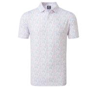FOOTJOY GLASS PRINT POLO SHIRT 80039 - WHITE - 2XL