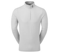 FootJoy Glen Plaid Print Chill-out Zip Neck Golf Sweater Grey S