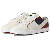 FootJoy Golf Ladies Previous Season Style Links Spikeless Shoes, Bone/Burgundy, 5.5