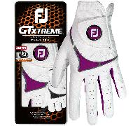 FOOTJOY GTXTREME ALL WEATHER LADIES GOLF GLOVE - WHITE / DARK FUCHSIA