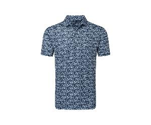 FootJoy Hidden Palm Print Lisle Polo - Navy/White - M Size: Medium