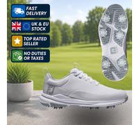 FootJoy Ladies Tour Rival Waterproof Wide Golf Shoes Spiked Comfort Lightweight
