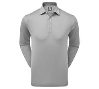 FOOTJOY LONG SLEEVE THERMOLITE SMOOTH GOLF POLO SHIRT 87986 - GREY
