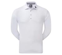 FOOTJOY LONG SLEEVE THERMOLITE SMOOTH GOLF POLO SHIRT 96953 - WHITE