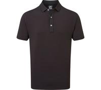 FootJoy Marina Bay Jacquard Golf Polo Shirt Black XL