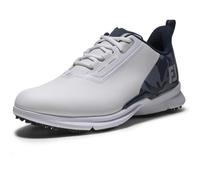 FootJoy Men's FJ Fuel Golf Shoe, White/Navy/Silver, 9 UK Medium