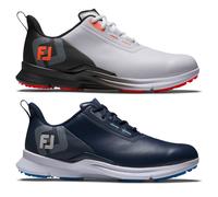 FootJoy Men's Fuel Golf Shoe, White/Black/Orange, 8.5 UK