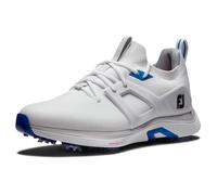 FootJoy Mens FJ Hyperflex Spiked Golf Shoes - White/Blue - UK 8