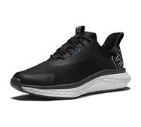FootJoy Men's Fj Quantum Golf Shoe, Black/Black/White, 9 UK