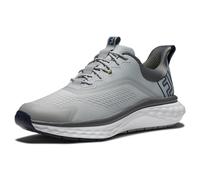 FootJoy Men's Fj Quantum Golf Shoe, Grey/White/Blue, 8 UK