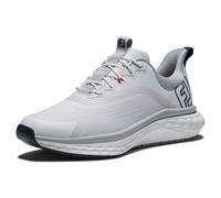 FootJoy Men's Fj Quantum Golf Shoe, White/White/Grey, 10 Wide