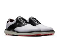 FootJoy Mens FJ TRADITIONS S/L WH/BK/GRY Golf Shoes - UK10M Size: UK10