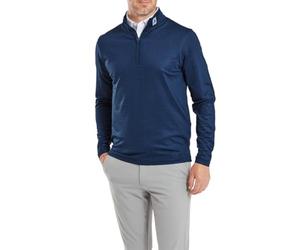 FootJoy Mens Glen Plaid Print Midlayer Golf Sweater - Navy - XL