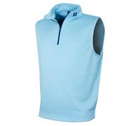 Footjoy Mens Half-Zip Stretch Vest - Blue Sky/Deep Blue - S