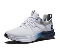 FootJoy Men's Hyperflex Carbon Golf Shoe, White/Navy/Blue, 7.5 UK Medium