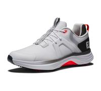 FootJoy Men's Hyperflex Golf Shoe, White/Black/Red, 9 UK Wide