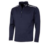 FootJoy Mens Jersey Solid Chill-Out Golf Stretch Sweater - Navy/Grey - M