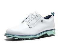 FootJoy Men's Premiere Series Field Golf Shoe, White/Mint/Blue, 8.5 UK Medium