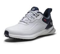 FootJoy Pro/SL Golf Shoes White/Blue/Red - UK9.5W Size: UK9.5, Option: