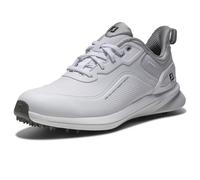 FootJoy Men's Pro SL Golf Shoe, White/White/Grey, 10.5 UK Medium