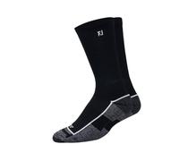 FootJoy Men's Prodry Crew Golf Socks, Black, 12-15