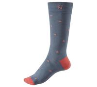 FootJoy Men's ProDry Crew Graphite/Coral Fashion Socks | Enhanced Breathability