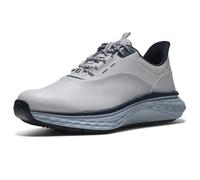 FootJoy Men's Quantum Golf Shoe, White/Navy/Blue, 7.5 UK Medium