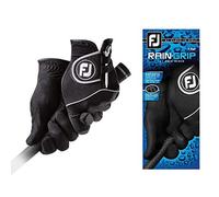 FootJoy Men's RainGrip Pair Golf Glove Black Medium, Pair