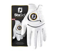 FootJoy Men's StaSof Golf Glove, White, X-Large, Worn on Right Hand