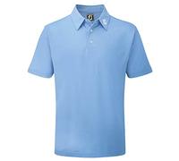 Footjoy Men's Stretch Pique Solid Polo Shirt, Blue (Azul Claro 91826), Large