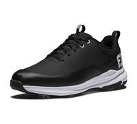 FootJoy Men's Tour Rival Golf Shoe, Black/Black/White, 9 Wide