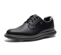FootJoy Men's Traditions Blucher Golf Shoe, Black, 9.5 UK Medium