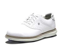 FootJoy Men's Traditions Golf Shoe, White/White, 14 Wide