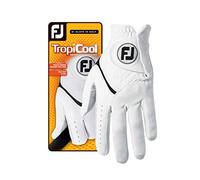 FootJoy Men's TropiCool Gloves, White, Cadet Small, Worn on Left Hand