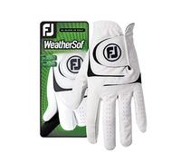 FootJoy Men's WeatherSof Prior Generation Golf Glove White Small, Worn on Right Hand