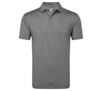 FootJoy Painted Floral Lisle Golf Polo Shirt Grey XXL