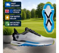 FootJoy Men's Pro/SLX Carbon Golf Shoe White/Black/Multi, 6 UK Medium